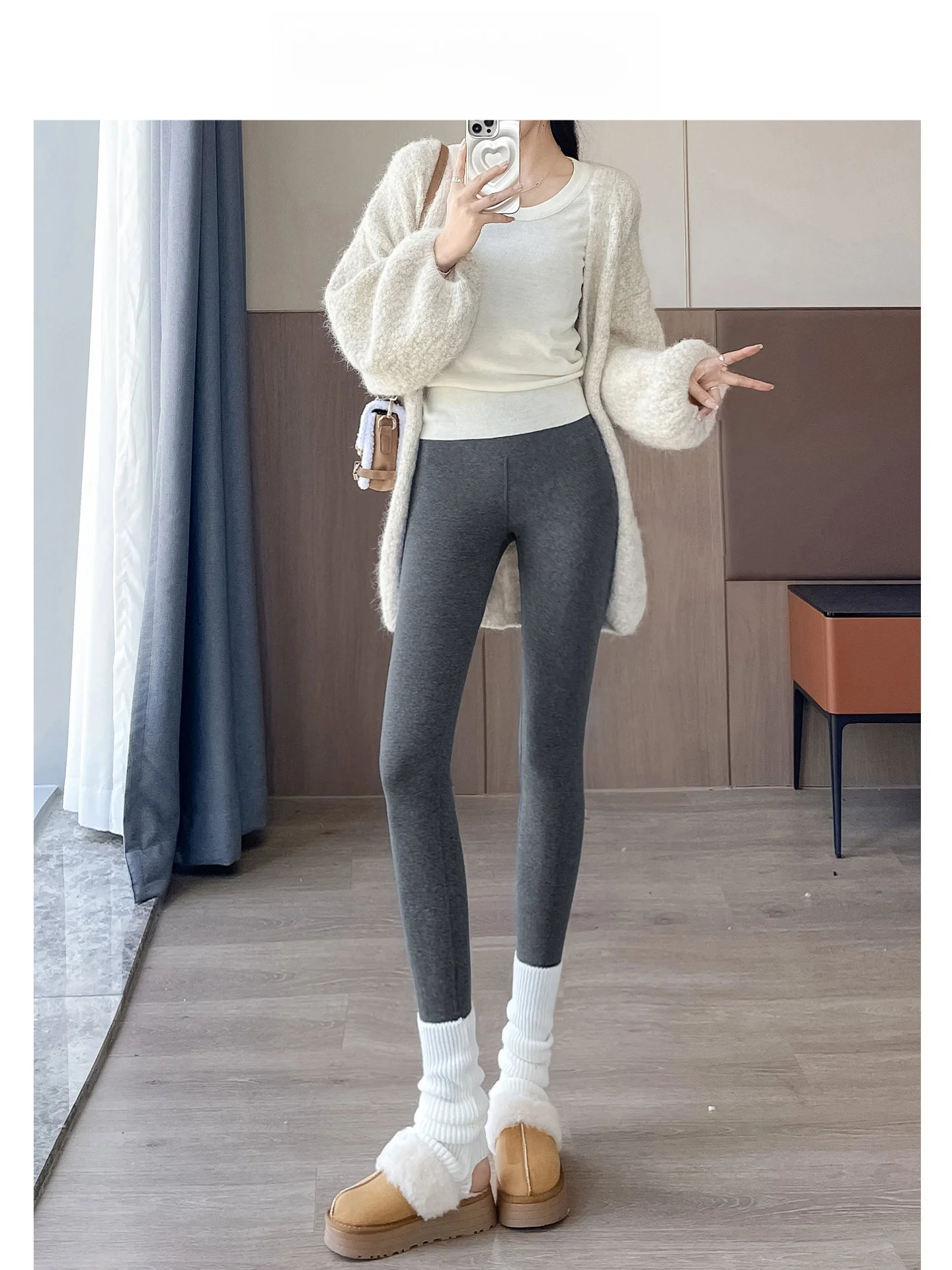 

Женские утепленные брюки для йоги с высокой талией, эластичные, с эффектом утяжки живота и подтяжки ягодиц, длинные, повседневные, для отдыха