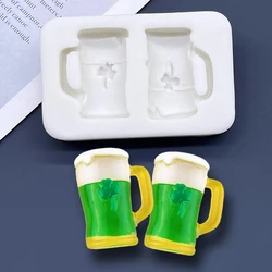 Beer Clover St. Patrick’s Day Silicone Sugarcraft Mold Resin Tools Cupcake Chocolate Fondant Cake Decorating Tools