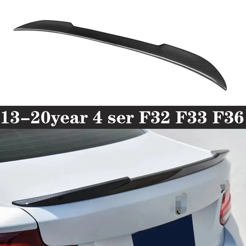 

For BMW 4 Series F32 F33 420i 435 CS Style Carbon Fiber Spoiler Shunt Rear Tail fins Duckbill Car Wing Retrofit the rear wing