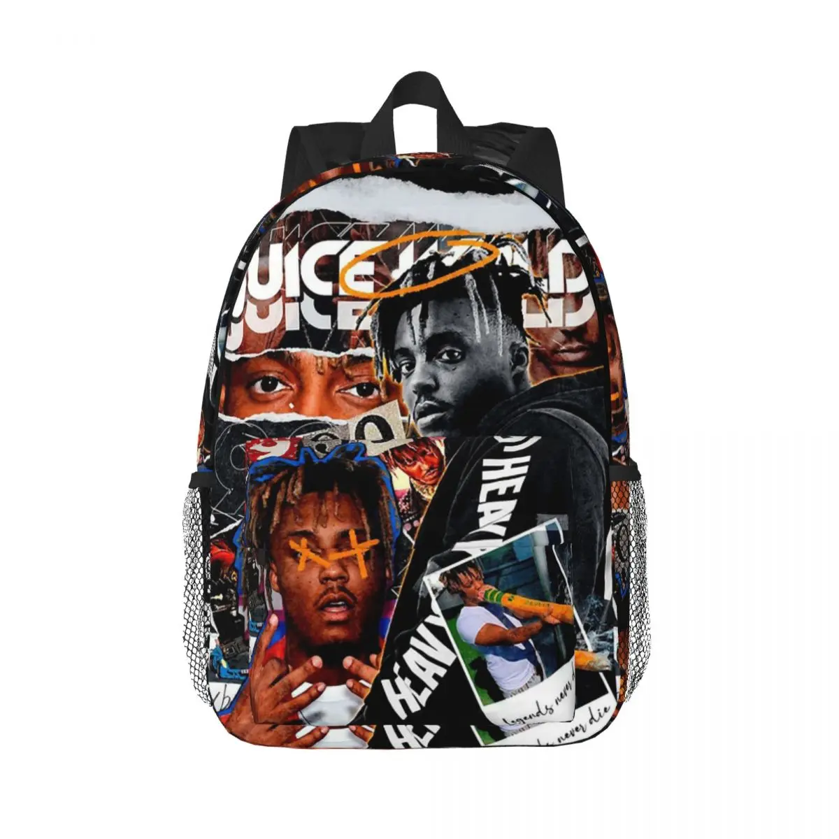 Juice Wrld Streetwear Backpack Daypack Large Capacity Boys Girls BookBag Shoulder Bags for Men Women Children School Bag
