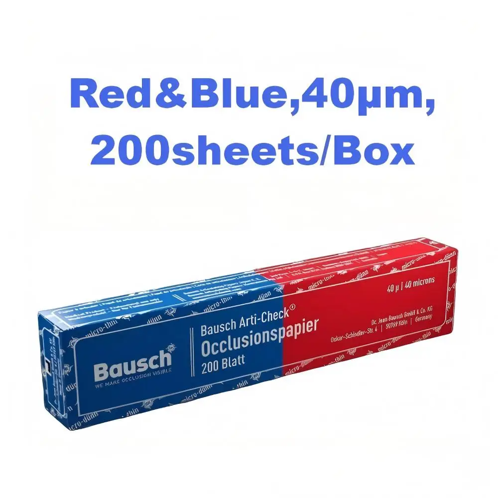 

Bausch Articulating Paper with Liquid Dye Microcapsules Double-Sided Dental Occlusal Paper 40µm Ultra Thin Occlusion Indicator