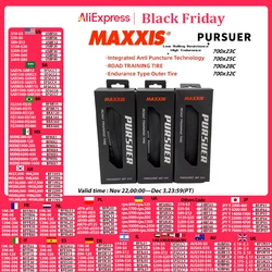 MAXXIS PURSUER(M225)700x23C 25C 28C 32C Neumático de nivel deportivo duradero Neumático de entrenamiento de carretera antipinchazos E-BIKE