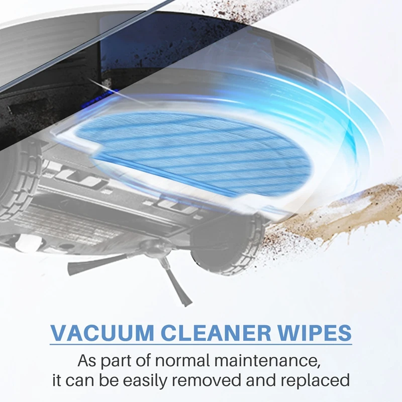 قماش ممسحة لـ Ecovacs Deebot Ozmo ، وسادات تنظيف ، وأجزاء ، وأجزاء قابلة للغسل ، مكنسة كهربائية ، ، N8 ، T5 ، N5 ، N5S Series ، 10 ks