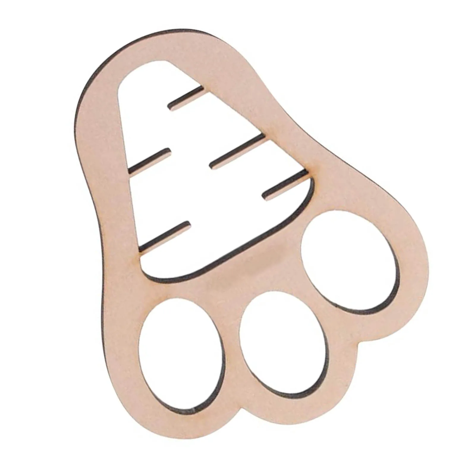 Easter Bunny Footprint Stencil Wooden Rabbit Track Template Reusable DIY Tool for Holiday Home Party Decoration 20x16cm