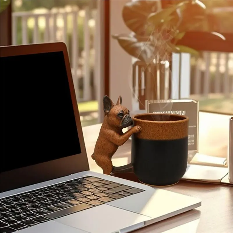 SHGO-Handmade 11Oz Dachshund Coffee Mug - Cute Wiener Dog Themed Resin Cup For Dog Lovers - Gifts For Dachshund Owners