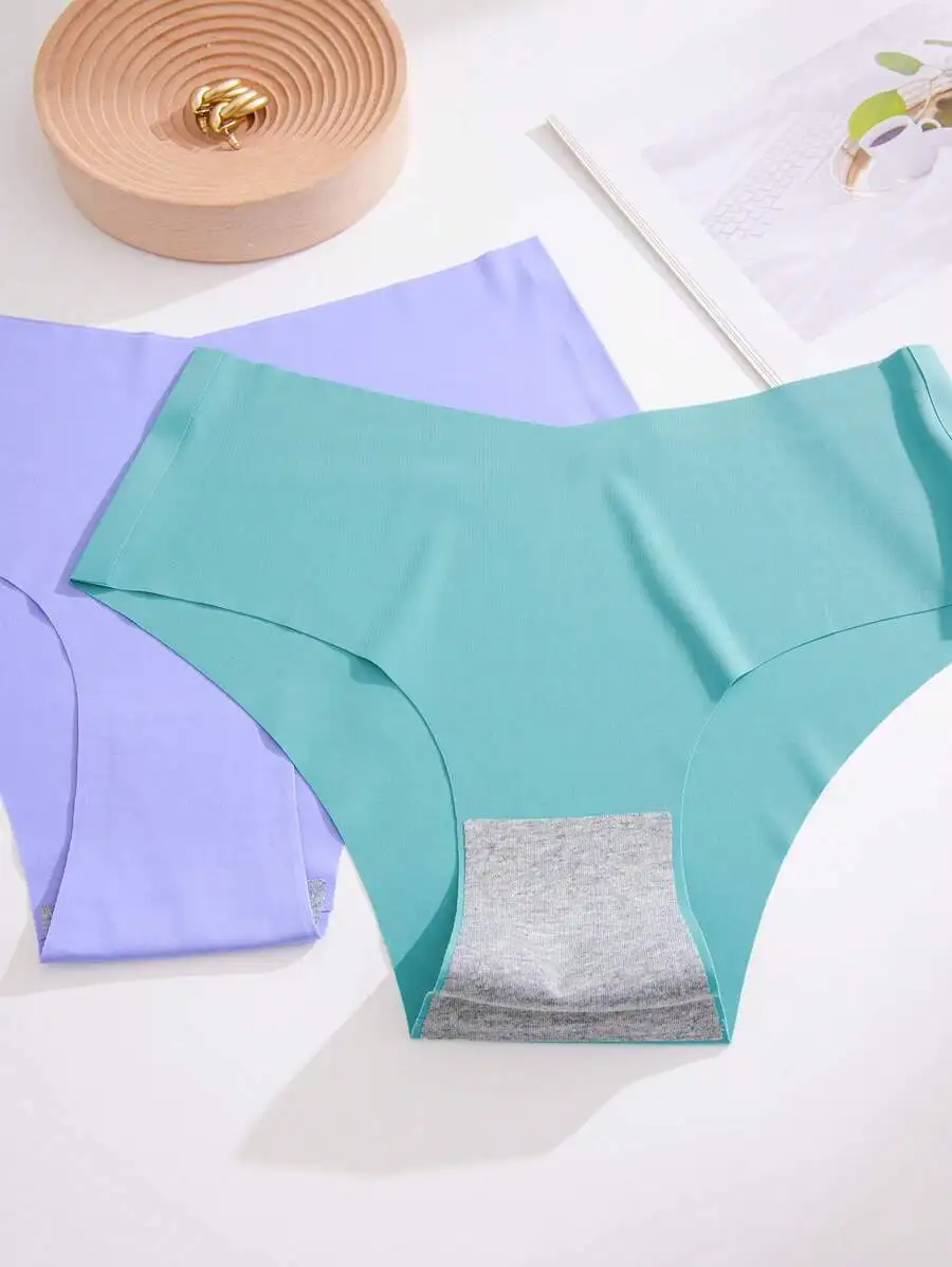

33 Pieces Solid Color Triangle Panties For Women