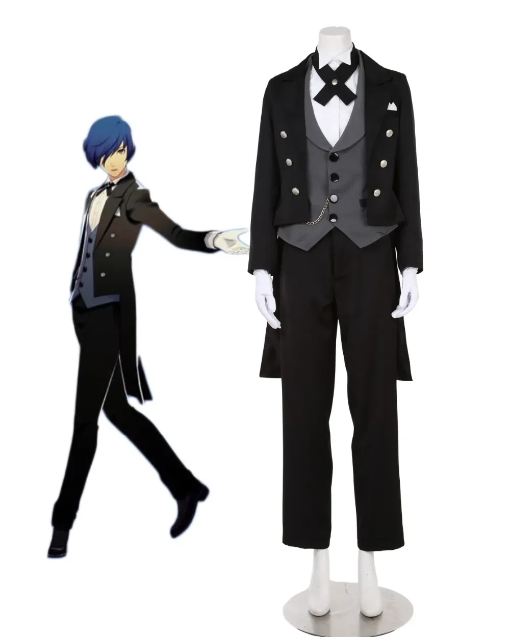 Persona 3 Yuki Makoto Cosplay Costume Custom Made Any Size