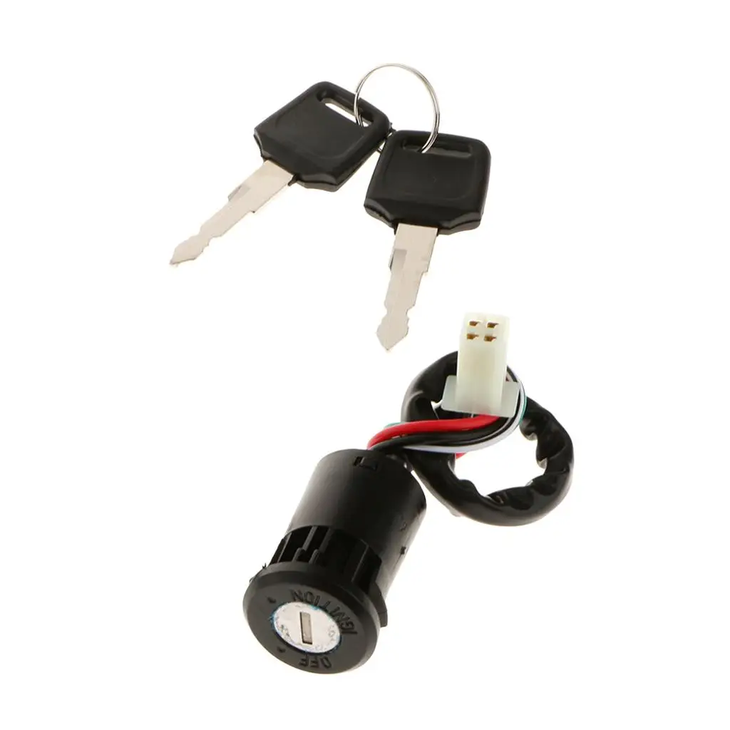 

Ignition Start Key Lock Switch 4 Wire for 50-250cc Mini Quad ATV Dirt Bike Scooter Motorcycle
