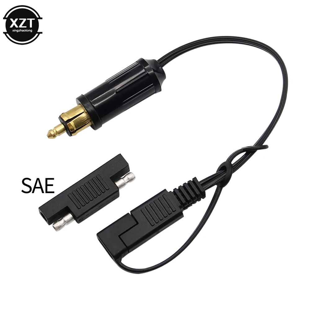 

1pc DIN Hella Powerlet Plug to SAE Battery Adapter Connector Cable for BMW Motorcycle with SAE To SAE Adapter