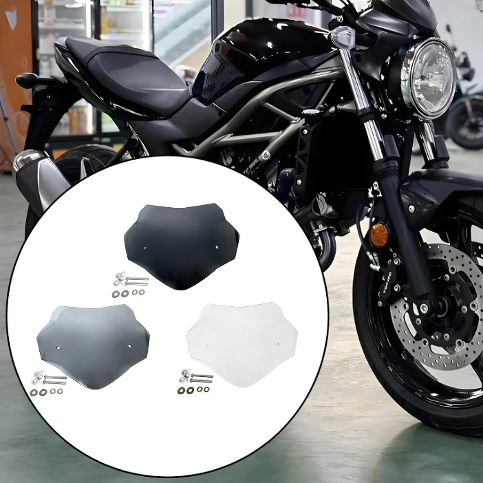 

Лобовое стекло мотоцикла, простые в установке запасные части, заменяет защитный дефлектор ветра для мотоцикла Suzuki Sv650 Sv 650 2016