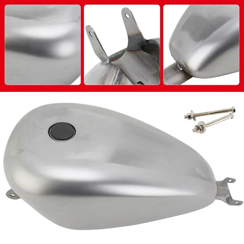 14.4L Large Capacity Motorcycle Gas Tanks Fuel Tank Injected Fit For Harley Sportster XL 883 72 1200 Roadster Forty-eight 07-23