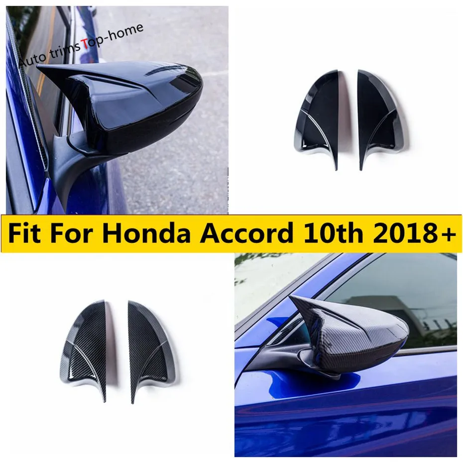 

Ox Horn Wing Case Rearview Mirror Decoral Protector Cover Shell Trim Housing For Honda Accord 10th 2018 - 2022 Car Accessories