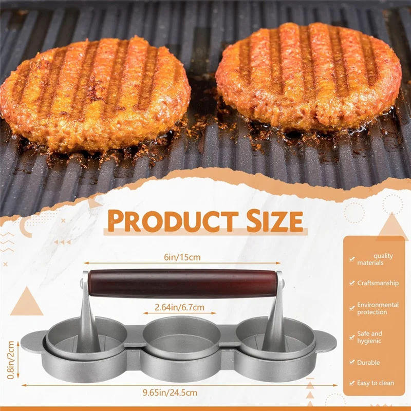 Maszyna do burgerów A02M - Nieprzywierająca, do wyciskania mięsa, do pierogów z mięsem, burgerów z wołowiną, serem i warzywami