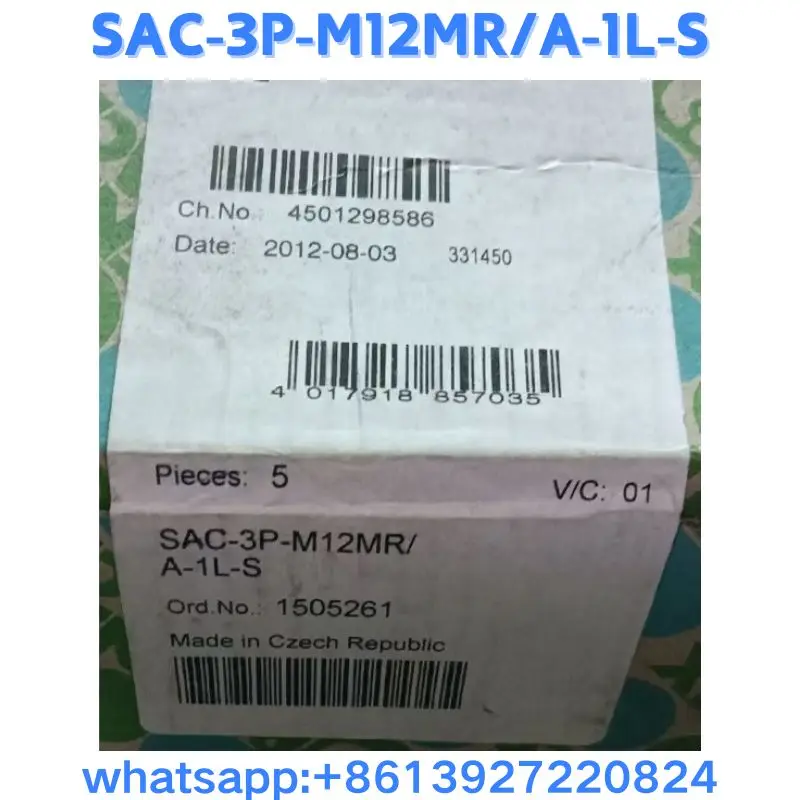 Brand New Valve connector SAC-3P-M12MR/A-1L-S Original and Genuine Fast Shipping