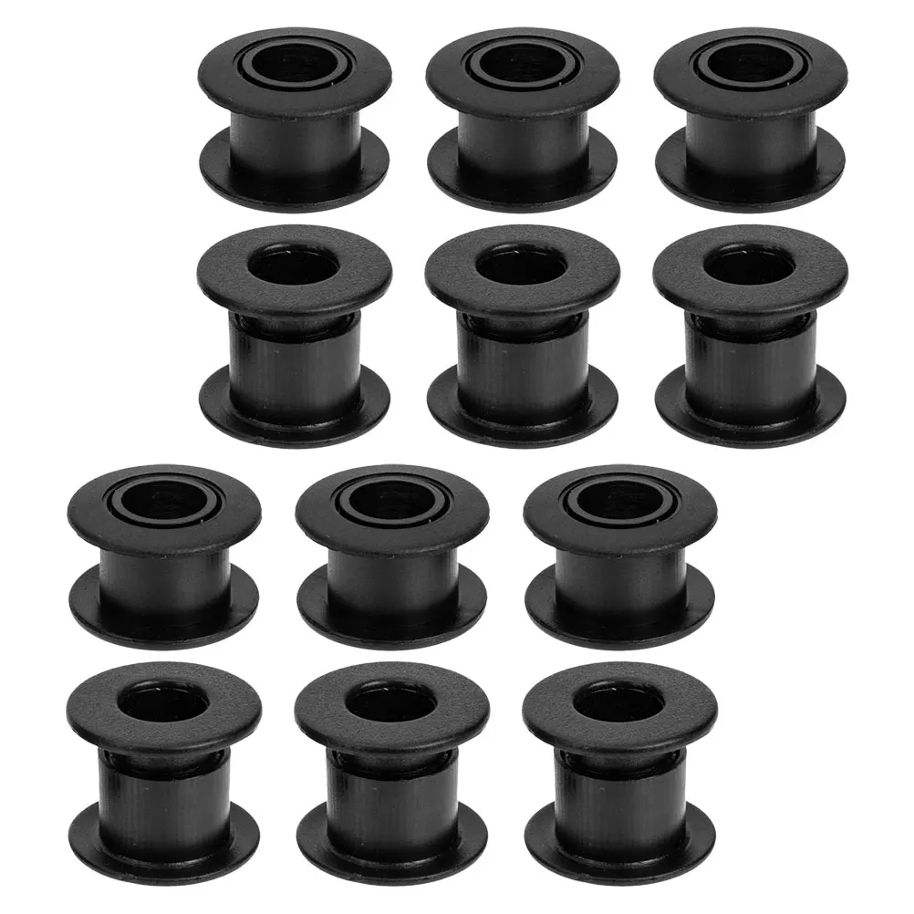 

12pcs Bearing Parts Bushings Black Plastic Table Foosball Replacement Parts Foosball Bearing Table Football Bearings 1/2\