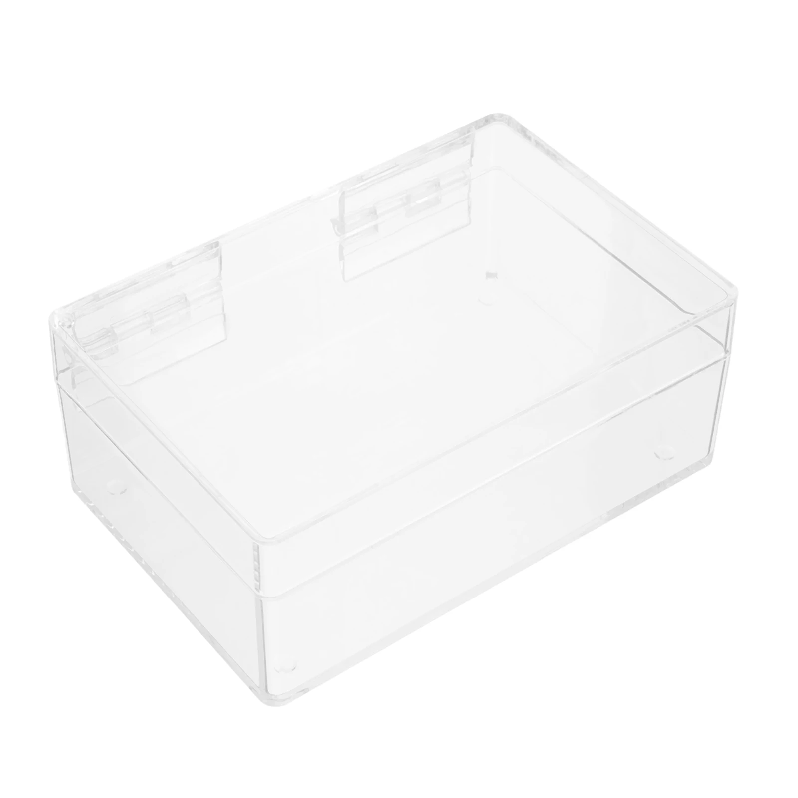 

Transparent Storage Box Clear Acrylic Jewelry Organizer Small Boxes Lids Container Foldable Home Plastic