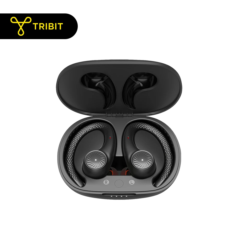 

Tribit MoveBuds H1 Wireless Bluetooth Earphones 65H Playtime IPX8 Waterproof Ear-hanging Earbuds With Noise Cancel, Apt-X Tech