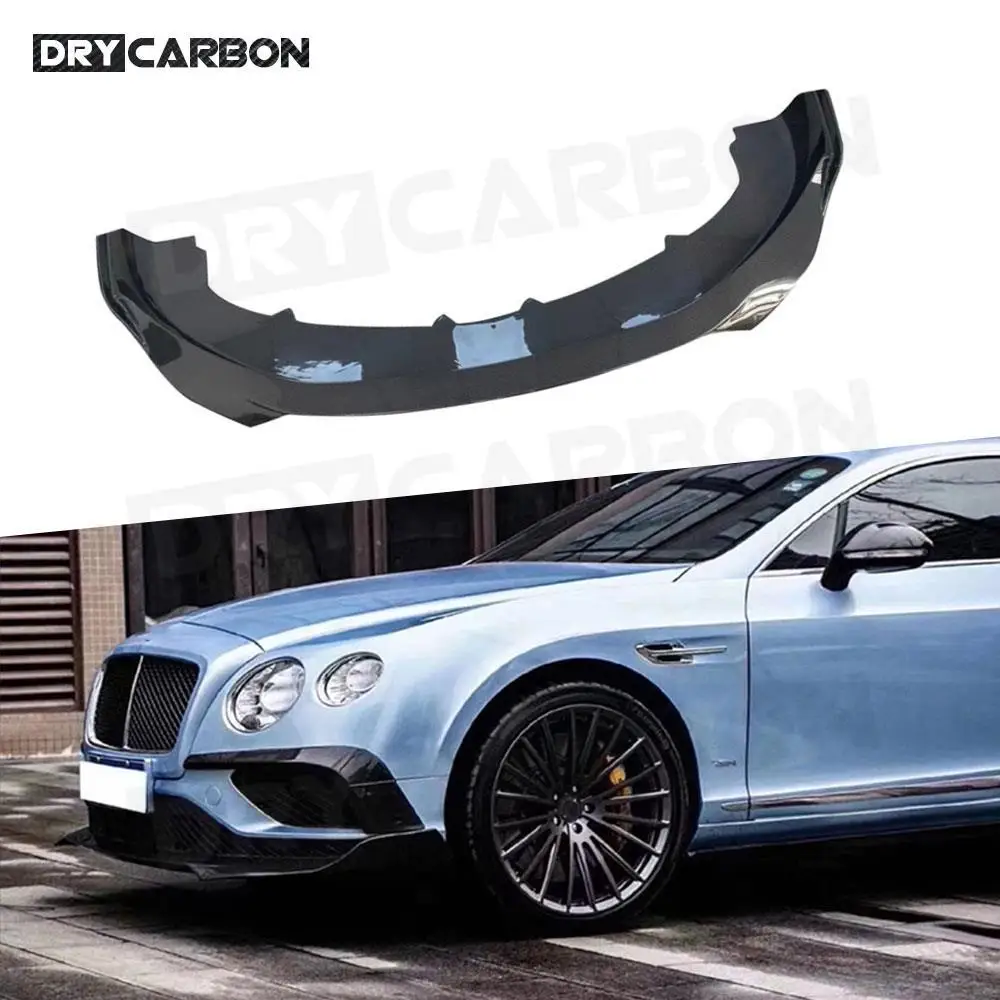 

Carbon Fiber S Style Front Bumper Chin Lip Spoiler Body Kits For Bentley Continental 2015 2016 2017 Front Bumper Lip Diffuser