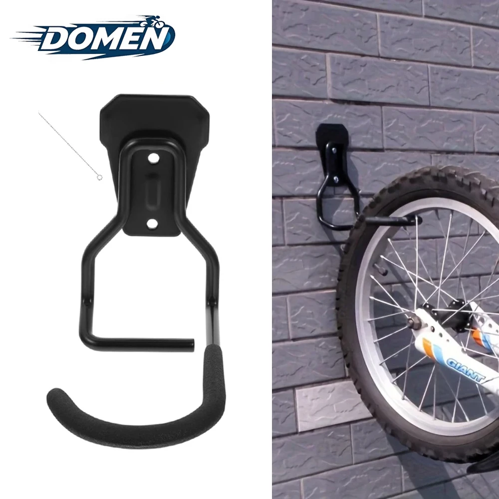Support mural en fer DOMEN pour vélo, crochet de rangement pour garage, kit de suspension pour exposition et stockage de vélo, accessoire de vélo