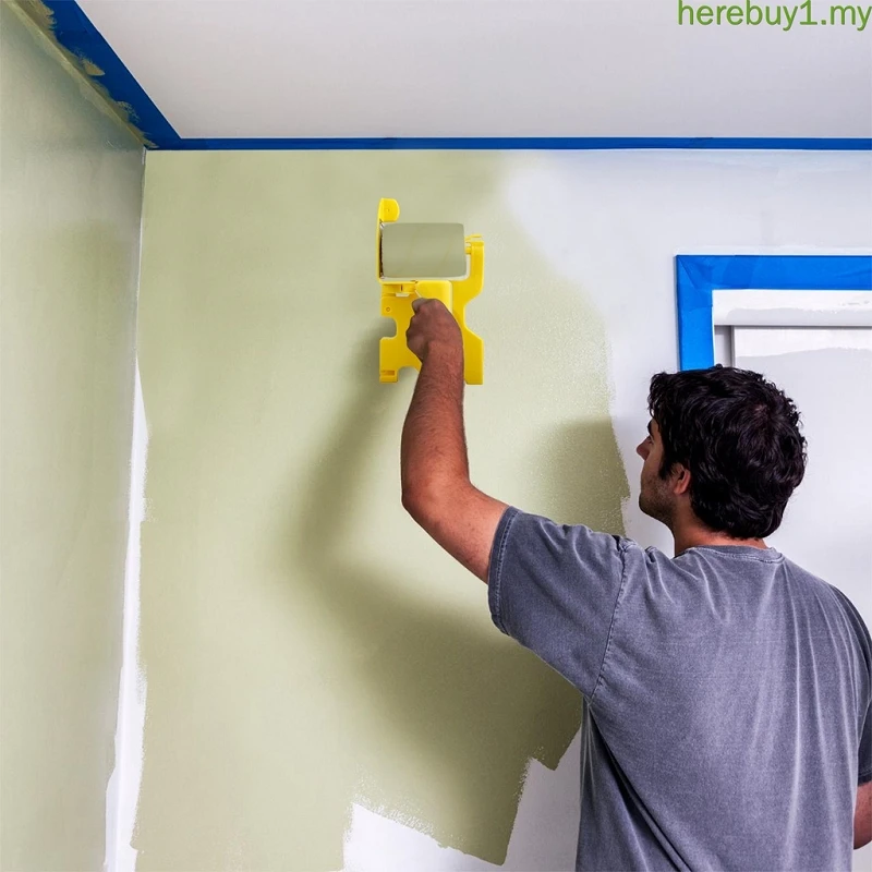 Paint Edger Roller Brush Hand-held Clean-Cut Paint Edger Roller Brush Portable Paint Edger Tool for Home Wall Ceiling Painting