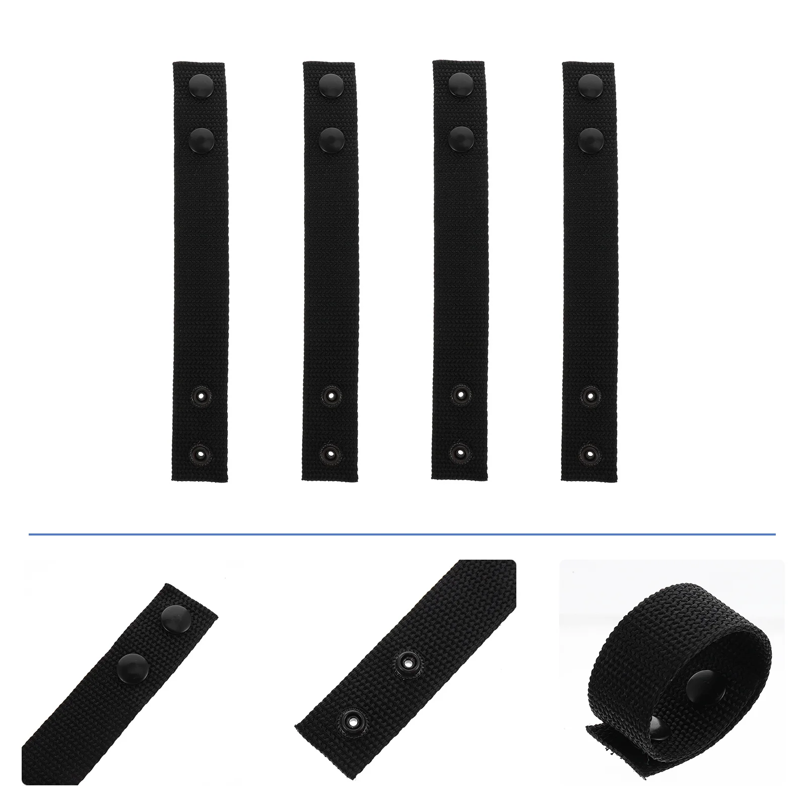 4 قطعة مشبك حزام الخصر المزخرف حلقة البولي بروبيلين التكتيكية مناسبة لملحقات ربط المعطف مشبك الحزام #3