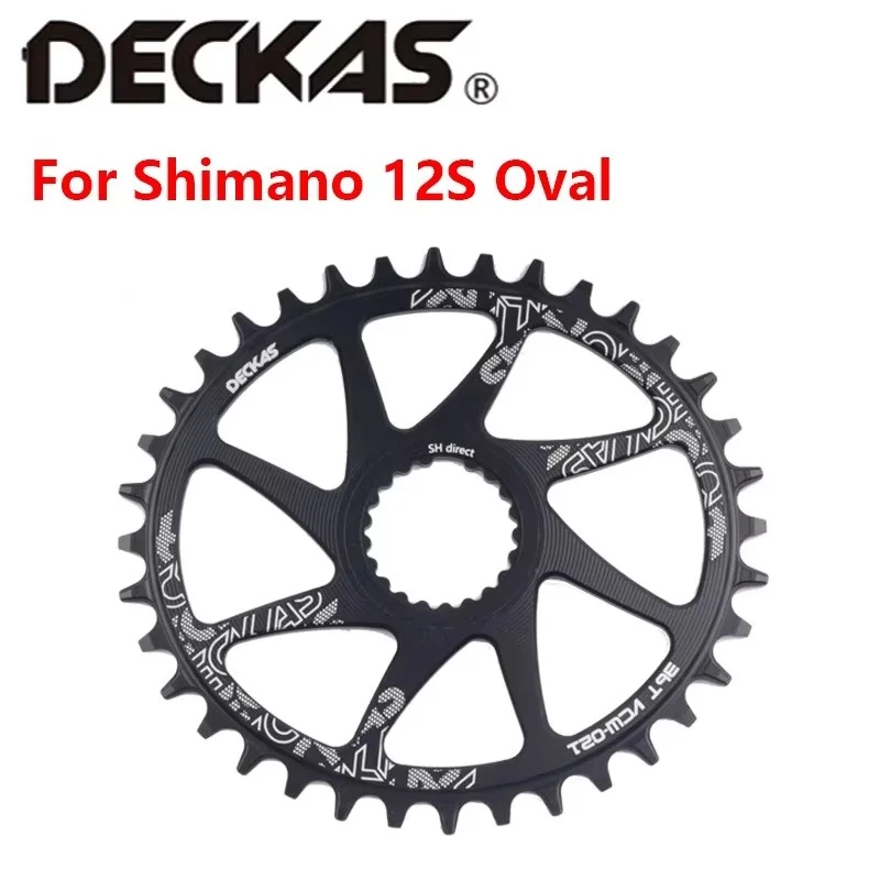 DECKAS 1X12s Bike Chainring MTB Oval Bicycle Chainwheel For Shimano M6100 M7100 M8100 M9100 12speed Direct Mount Crankset