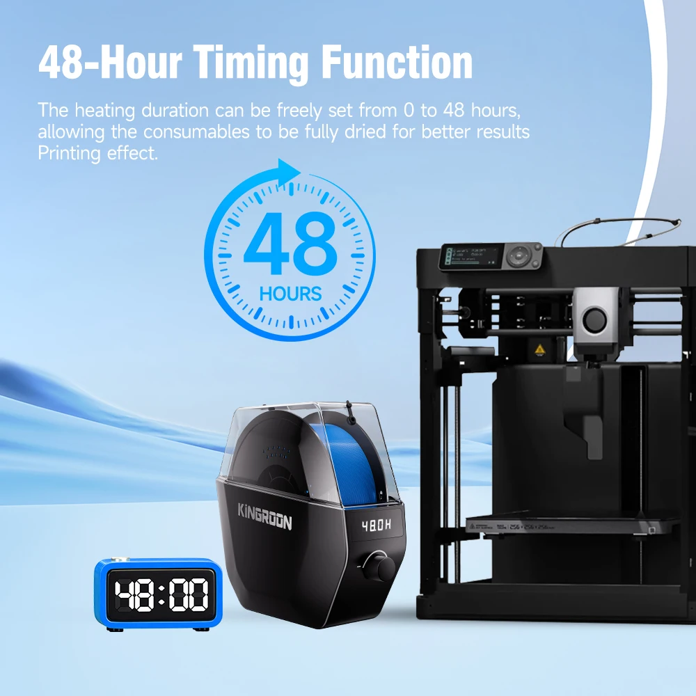 KINGROON KR-01 Filament Dryer Box for 3D Printer Filament, Filament Dry Box For PLA/PETG/TPU/ABS, Keep Filaments Dry 3D Printer Parts view 5