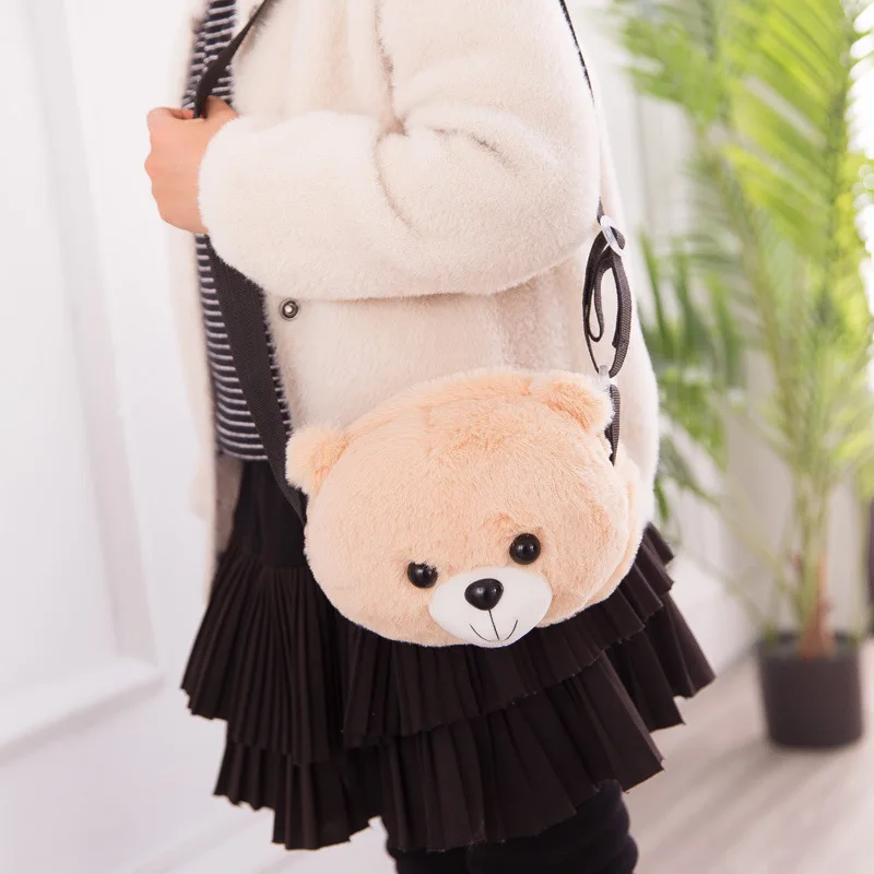 Cartoon Cute Panda Doll Plush Backpack Funny Children's Cross-body Bag Kindergarten Doll Coin Purse Girls Holiday Birthday Gift