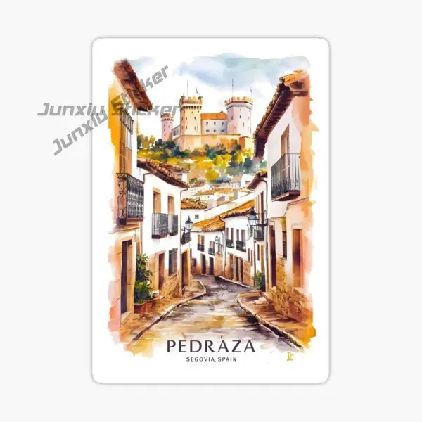 SPAIN SEGOVIA Flag Scenic Travel Decal Vinyl Car Sticker Car Truck Vehicle Bumper Decal Personalit Car Accessories
