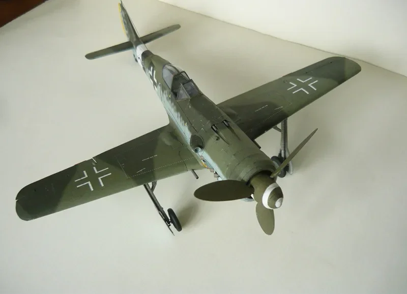 1:33 Scale Germany FW 190 D-9 WWII Fighter Aircraft PAPER Model KIT Handmade Toy Puzzles Military Model