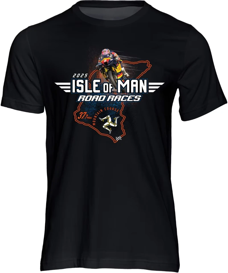 

2025 New Isle of Man TT Wings T-Shirt Men Women Short Sleeve 100% Cotton Y2K Motorcycle Streetwear Summer Tee