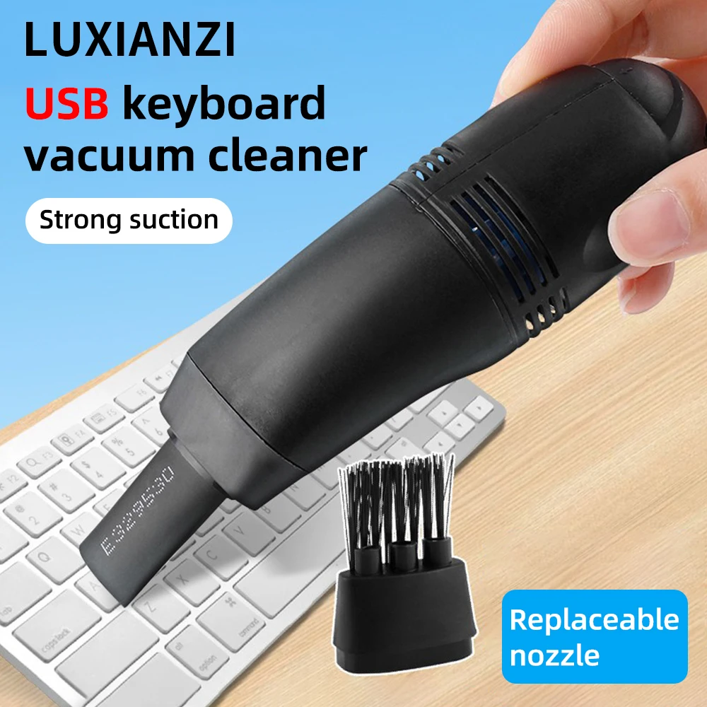 LUXIANZI Mini USB Vacuum Cleaner Keyboard Laptop Shell Clean Brush Multifunctional Portable Handheld Cleaning Tools