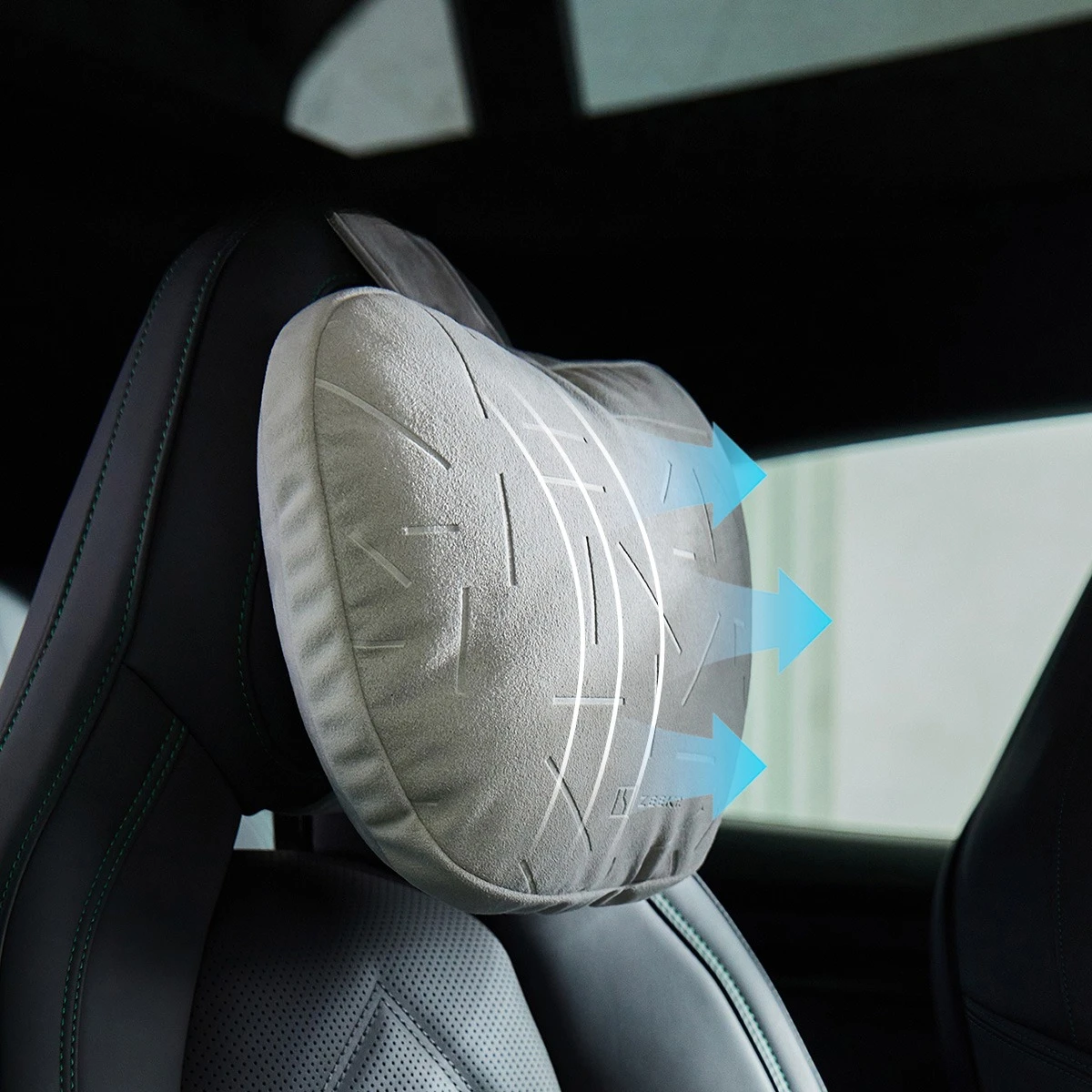 

Car Headrest For ZEEKR 001 2024 2025 Seat Neck Pillow Seat Pillow Dupont Biological Fleece Suede Special Car Interior Accessorie