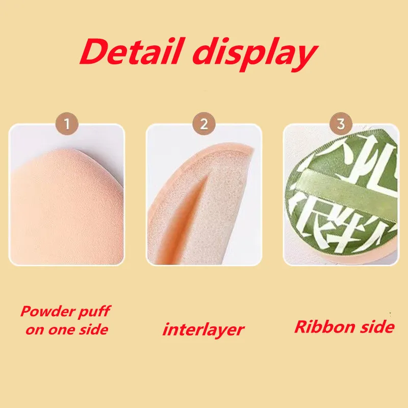 YS0080-100-Point Cotton Cushion Puff - درجة فنان المكياج، غير ممتص للبودرة، سميك Q-Elastic، جاف/رطب ثنائي الاستخدام