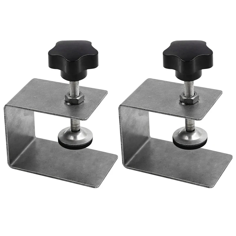 

ABSF 2Pcs Home Improvement Smooth Woodworking Drawer Front Installation Clamp Hardware Jig Accessories Stainless Steel