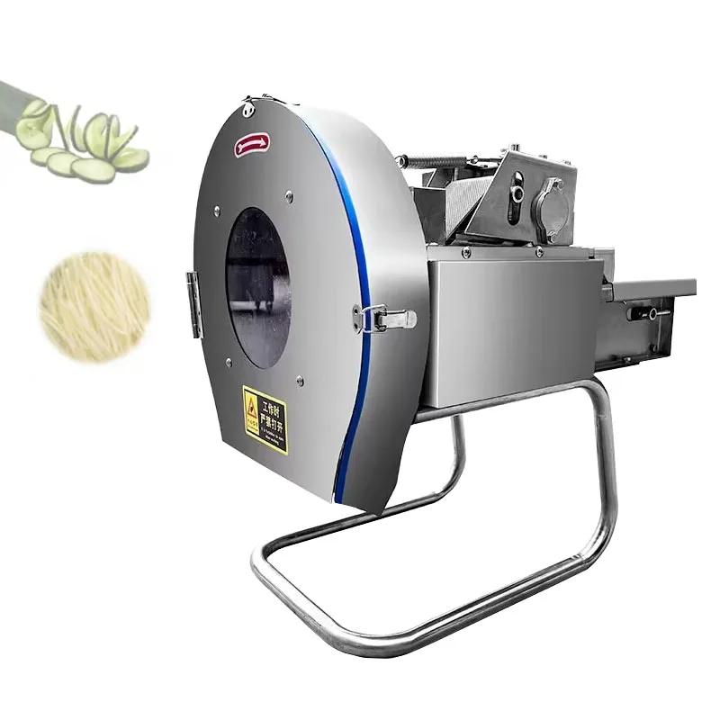 Green Onion Leek Pepper Potato Slicer Shredder Commercial Automatic Vegetable Slicer Cutter Machine