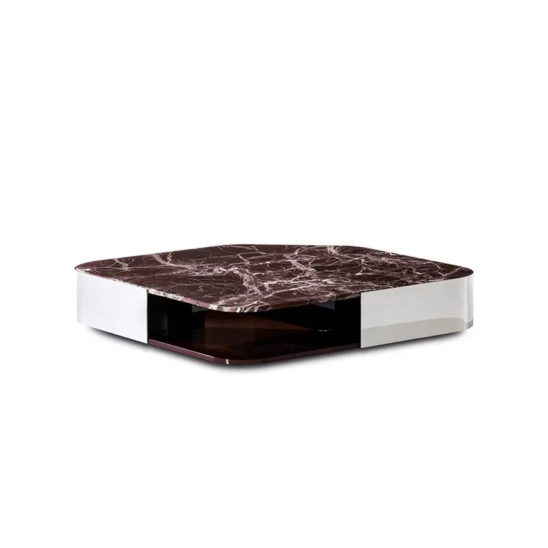 

Italian marble coffee table living room home modern designer coffee table creative high-end villa special-shaped tea table