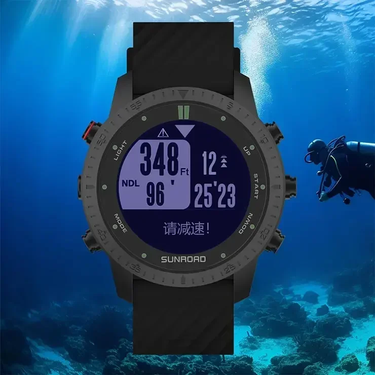 

10%OFF Smart Watches Diving Deep 100m RGBM Security Algorithm Altitude Temperature Compass Professional Diving Computer Watch