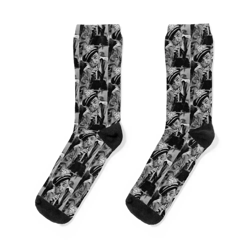 

Barney Fife soda sucker Socks hockey halloween Sports Socks Men's Women's