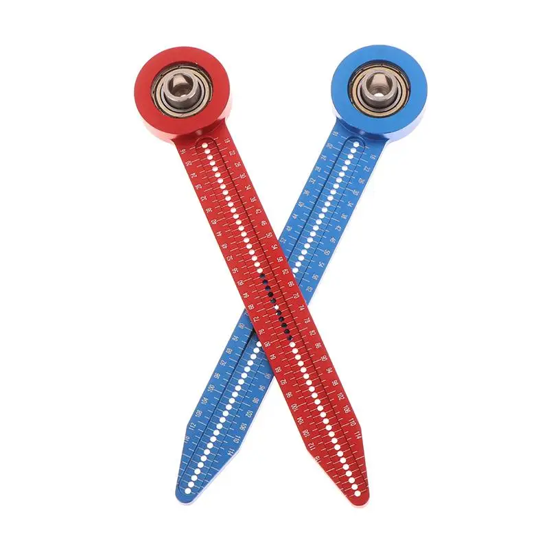 عملي الأحمر الأزرق سبائك الألومنيوم الدقة صانع دائرة صغيرة سبيكة الكاتب 360 درجة جولة بمناسبة مقياس أداة النجار