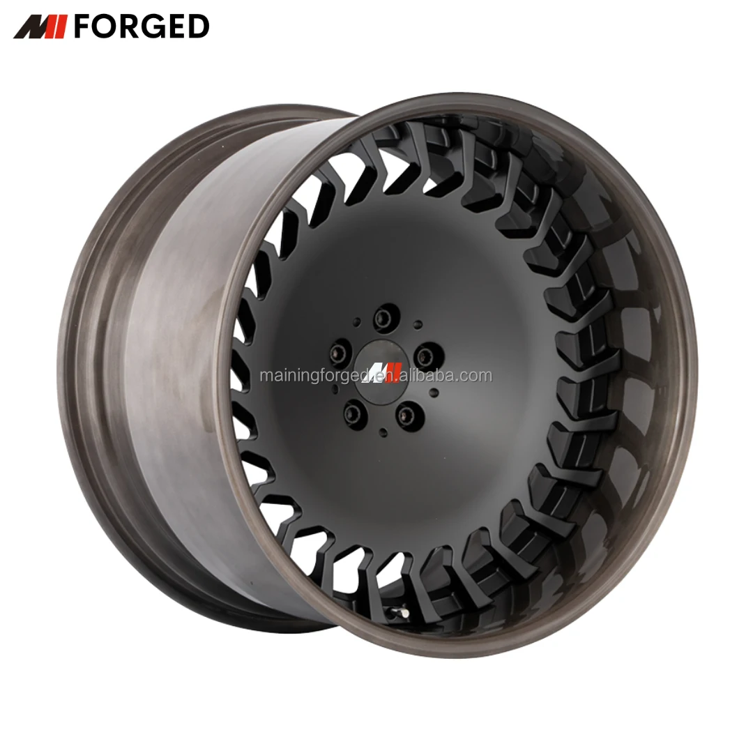 MN 5x130 5x112 5x120 Custom 2 Piece Forged Wheels for McLaren Mercedes Benz Nissan Porsche Rolls-Royce Volkswagen Rims
