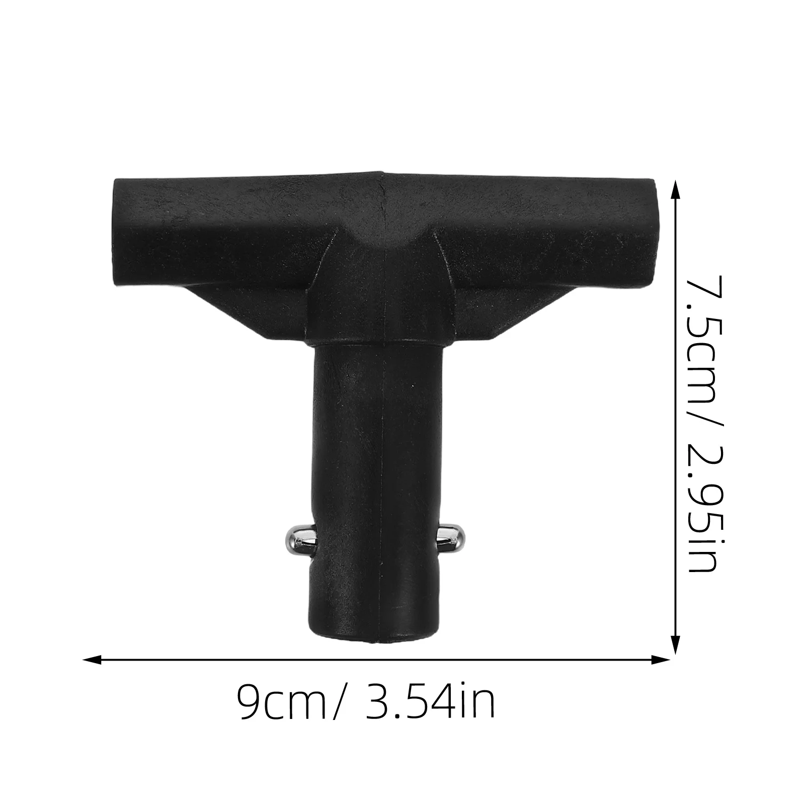 6 قطعة T-شكل الأنابيب الأكمام ل الترامبولين الضميمة القطب نهاية قبعات الثقيلة البلاستيك استبدال يغطي دائم T-أنبوب