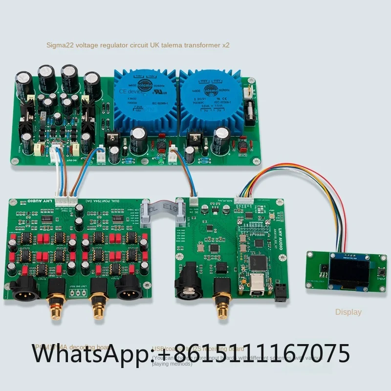 Dual PCM1794A DAC Balanced Decoder Board, USB & Coaxial HiFi Decoding Kit, 24Bit 192KHz