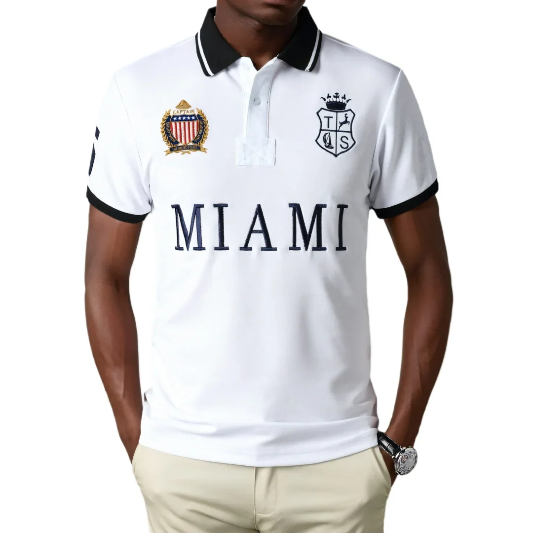 Classic Tokyo Men's Polo Shirt Handsome Good Quality Cotton Short