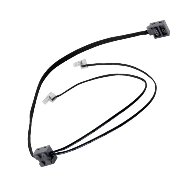 

【Hot-Selling!】2PCS LED Light Link Line Cable 8870 MOC Power Functions Parts Compatible With Legoeds Switch 8869 Car Train Light