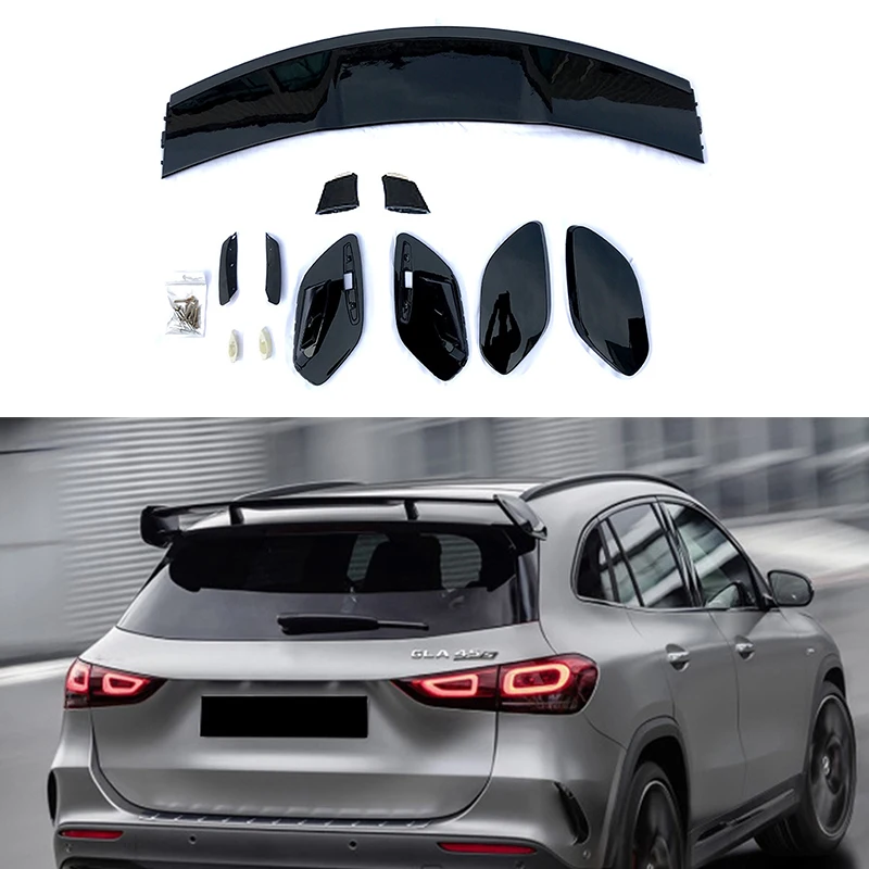 

Rear Roof Trunk Spoiler Rear Wing Lip Trim Sticker Styling Body Kit For Mercedes-Benz GLA-Class GLA180 200 GLA35 AMG H247 2020+