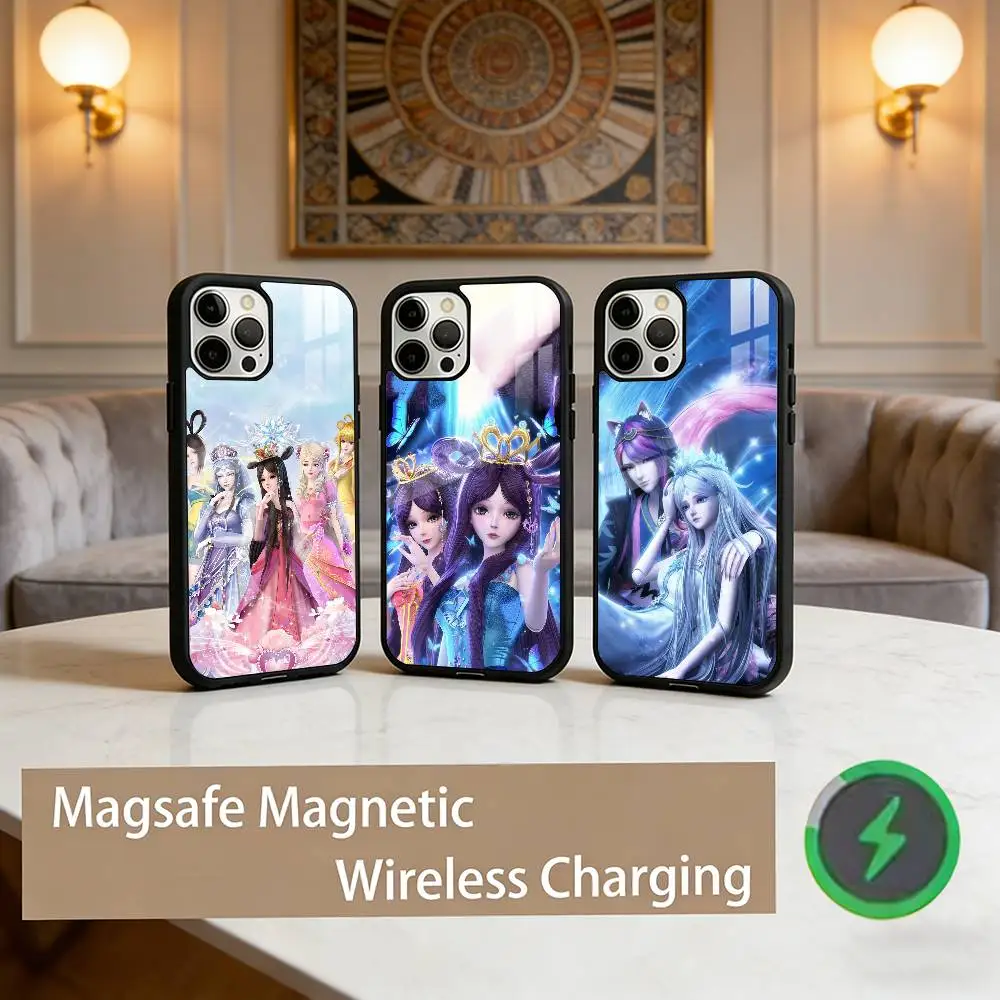 

Elf Dream Ye Luoli Phone Case For iPhone17,16,15,14,13,12,11 Plus,Pro Max Magnetic For Magsafe Wireless Charging