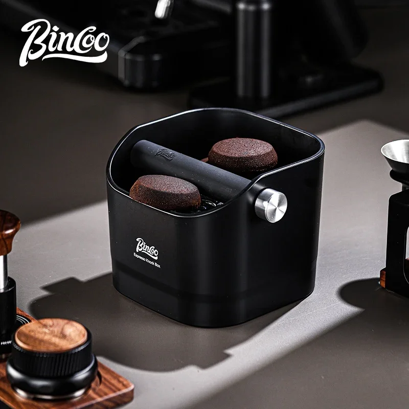 BINCOO 1.6L Increase Espresso Knock Box, Stainless Steel Coffee Grounds Container,Espresso Knock Bin for Home Barista Commercial view 6