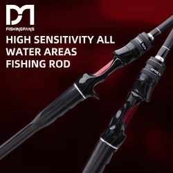 FISHINGFANS Casting Spinning Fishing Rod 1.8m 2.1m Medium 4 Section with Tapered Handle 5-20g portable travel fishing rod