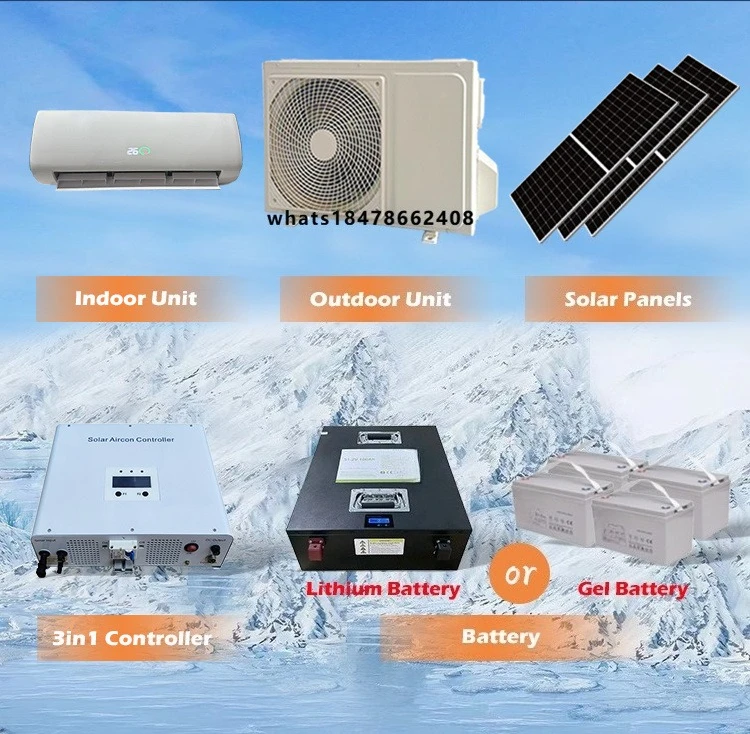 Powerful 24000BTU Powerhouse Central Solar AC System  R32 550W Solar Power WiFi+Remote Control for RV Hotels Factories US